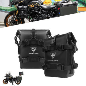 Green Black Motorcycle Bag 8L 10L 12L Crash Bars Bumper Bag Multifunctional Storage Tools Pack Riding Equipment Package