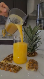 Pineapple Lemon Tea Powder Refreshing Fruit Tea Healthy Drink Low Calorie Daily Detox Drink Weight
