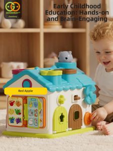 GOODWAY | Bilingual Educational Toy Shape Matching Blocks Game Box