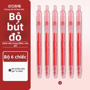 DIANSHI | Bộ Bút Đỏ Quà Tặng Giáo Viên Cao Cấp Phong Cách Ins Dành Cho Học Sinh Chống Thấm Nhanh