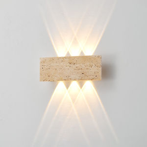 Đèn Tường LED Wabi-Sabi Chất Liệu Đá IP65 Ngoài Trời Chống Nước Retro Sconces Đèn Sân Vườn Trong Nhà Đầu Giường Phong Cách Hiện Đại Trang Trí Nhà Cửa