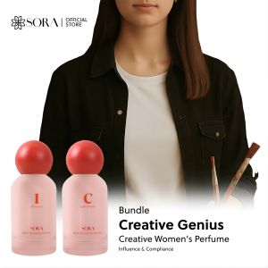 SORA Bundling Creative Genius I+C - Parfum Wanita Kreatif 50ml Extrait De Parfum