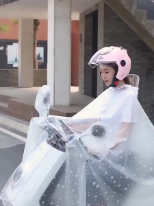 Áo Mưa 1 Người 2 Người Trong Suốt Cánh Dơi Họa Tiết Bông Tuyết Chống Thấm Nước