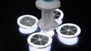Lampu LED UFO 45W Bohlam Dragon Ball Lampu Hias Bentuk Ufo 4 Sisi 1 Tengah Semunya nyala Bersamaan