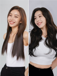 LUCY LEE | Lucy Lee Invisible One Piece Smile Hair Extension Womens Long Straight Curl Wig Lightweight Natural Looking Hair Enhancer