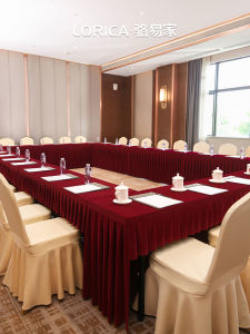 LORiCA | Custom Velvet Conference Tablecloth Skirt Cover