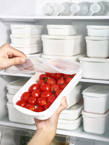 Japanese Style Food Preservation Box Freezer Safe Microwaveable Refrigerator Grade Plastic Rice Container Kitchen Storage