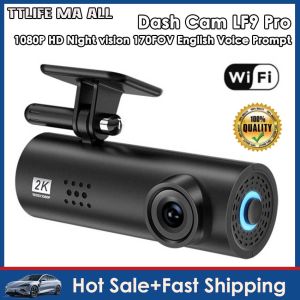 🔥จัดส่งรวดเร็ว🔥LF9กล้องติดรถยนต์1080P รถวิสัยทัศน์ตอนกลางคืนกล้องวิดีโอ Wi-Fi กล้องติดรถยนต์170 ° จอดรถ FOV 24ชั่วโมงกล้องบันทึกเสียงอัจฉริยะสำหรับรถยนต์