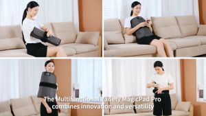 Dr.Rock BianStone & Graphene Far Infrared Heating Therapy MagicPad Pro multifunctional wellness pad designed for home and car use Hot compress feature enhances blood circulation promoting overall wellness.