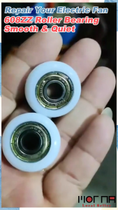 608ZZ Bearing Nylon Roller Wheel 8x30x8.5mm Smooth Rotation Replacement for Fan Repair