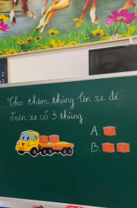 Xe Tải Chở Thùng Hàng Ép Plastic mẫu mới | 1 Xe + 6 Thùng | Đồ Dùng Dạy Học MIKI