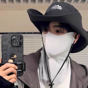 หมวกปีนเขาพับได้แบบตาข่ายระบายอากาศแห้งเร็วสำหรับเดินป่ากลางแจ้ง หมวกกันแดดกันฝนแบบลำลองสำหรับเยาวชนและวัยรุ่น