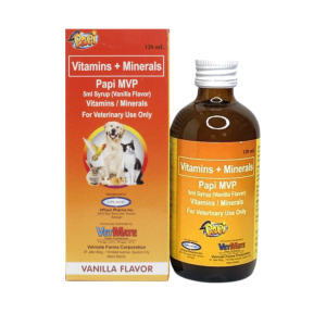 Paapi MVP Multivitamins Minerals Syrup for Dogs Cats Rabbits & Small Pets Immune Boost 120ml