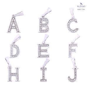 Xuping Liontin Huruf Silver Full Mata Aksesoris Wanita 0142210186