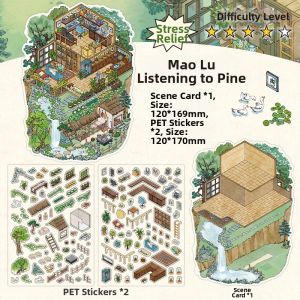 2.5D DIY Decal Miniature Scene Decoration