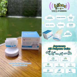 Hiboo All Purpose Baby Balm With 10% Coconut Oil Vit E Beeswax - Balm Menutrisi & Pelembab Anak Bpom