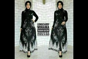 Long Cardigan Batik Tanpa Lengan: Outer Katun Nyaman