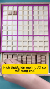 Simba Shop - Bộ Cờ Sudoku Gỗ Cao Cấp - Đồ Chơi Phát Triển Tư Duy Logic & Trí Não Cho Bé và Gia Đình