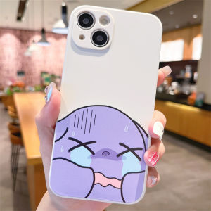 Biqi Cute Silicone Phone Case for iPhone 15 15Plus 14Pro 13 12mini 11 Transparent Anti-Fall Full Cover Womens Design