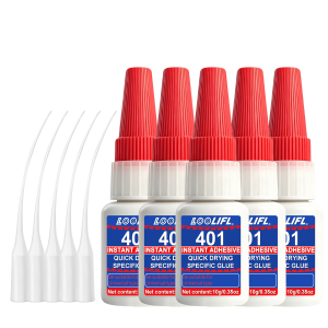 LOOLIFL | LOOLIFL 401 1-7PCS Super Glue 10g Universal Adhesive Ethyl Cyanoacrylate Fit for Metal Plastic Ceramic Rubber Wood Craft DIY