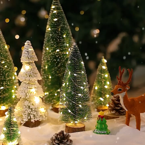Mini Christmas Tree 15/20/30cm Dekorasi Pokok Krismas Ornament Christmas Tree Table Ornament Xmas Decoration