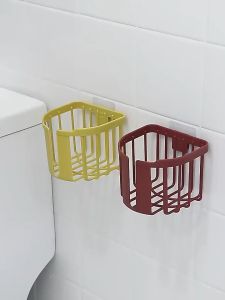 ตะกร้าใส่ทิชชู่ ที่ใส่ทิชชู่แบบติดผนัง ตะกร้าอเนกประสงค์ ตะกร้าพลาสติกใส่ของ