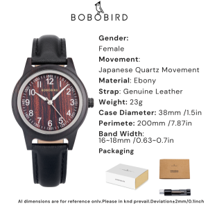 BOBOBIRD Couple Wooden Watch Set Classic Eco-Friendly Timepiece for Men Women Quartz Watches Business Casual Wear Gift for Coupl