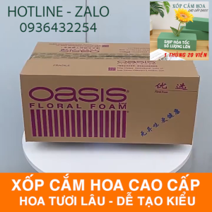 Xốp xanh cắm hoa oasis hàng chính hãng loại 1 dùng để cắm các loại hoa tươi hoa giả