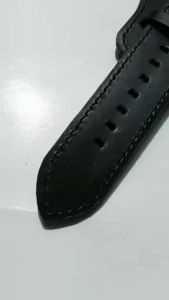 Tali Jam Kulit Asli Sapi Crazy Horse Model Bund Warna Hitam Bergaransi