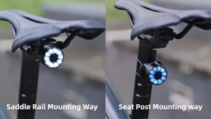 Đèn gắn yên xe đạp cảnh bảo an toàn khi chạy xe ban đêm sạc USB