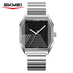 SKMEI 9393 Fashion Quartz Watch Unique Design Stainless Steel Mens Wristwatches Elegant Watches for Men relógios masculino
