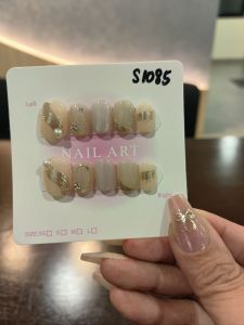 (FREE TOOLKIT) 10 PCS PRESS ON NAILS. HANDMADE NAILS SIZE S