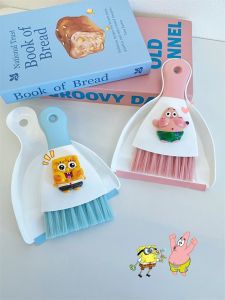 Cute Cartoon Desktop Broom Set Small Pet Sweeper Combo Wall Hanging Household Childrens Cleaning Tool Compact Size