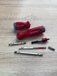 BROPPE | High Hardness Handle Cross Flathead Bit Strong Magnetic Extension Rod Multi-Function Screwdriver Set