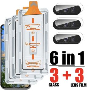 3+3Pcs For Google Pixel 10 9 9a Pro XL 8A 8 7 7a 6a 5G Screen Protector Rear Camera Toughened Glass No Dust Easy Kit