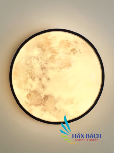 [VỪA RẺ - VỪA ĐẸP] Đèn Led Gắn Tường Mặt Trăng Đèn Đèn Phòng Ngủ Cỡ Lớn 60cm - 80cm 3 Chế Độ Màu