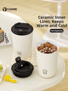 Vanow | Insulated Ceramic Lining Coffee Cup Portable