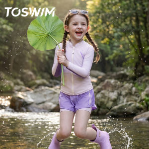 toswim | Boys Split Sun Protection Sleeve Long Childrens Swimsuit