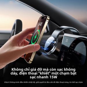 MONLEYTA | Đế đỡ điện thoại bằng từ tính cho ô tô 2024 mẫu mới đa chức năng cố định hỗ trợ trong xe Tesla Navigation
