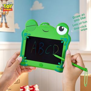 Bandai | Toy Story 5 Authentic Frog Lilypad LCD Tablet Keychain Erasable Drawing Boys Puzzle Drawing Erasable Handwritten Bag Pendant