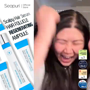 [Buy 2 Free 1]Korean original SEAPURI Scalpy 𝗔𝗻𝘁𝗶 𝗛𝗮𝗶𝗿 𝗟𝗼𝘀𝘀 Serum Ampoule 20ml
