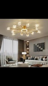 Wholesale And Retail Copper Crystal Ceiling Lamp Pendant Light Simple Modern Home Dining Living Room Lighting Hotel Study Bedroom Gold Chandelier