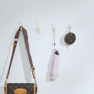 TAILI traceless hooks strong sticky wall hooks latex paint wall hangings no need to drill holes self-adhesive door wall hanging clothes hooks sticky waterproof kitchen bathroom storage storage hooks no nails no traces left