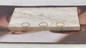 Gold Titanium Ring Stainless Steel Titanium Ring Design With Various Fashionable Elegant Style