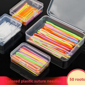 Hand Knitting Needle Large Head Plastic Crochet Needle for Sweater Mending Toy Sewing Needle DIY Home Textile Sewing Tool