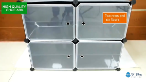 HETEE Transparent shoe rack storage cabinet dustproof drawer type screwless stackable large size storage cabinet