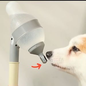 🔥🔥🔥Pet Water Dispenser Non-wet Mouth Cat and Dog Water Dispenser Adjustable Vertical Hanging Cage Kettle Pet Supplies