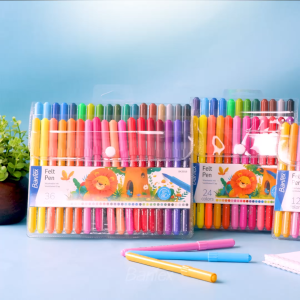 Bantex Spidol 24 Warna Warni / Felt Pen Bisa Dicuci Marker Gambar Anak Aman BK3018