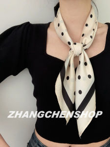 Khăn Choàng Lụa Thời Trang Đa Năng 2025 Cho Nữ Khăn Choàng Cổ Cổ Điển Bảo Vệ Cổ Phong Cách Hàn Quốc Mùa Xuân Thu 70cm