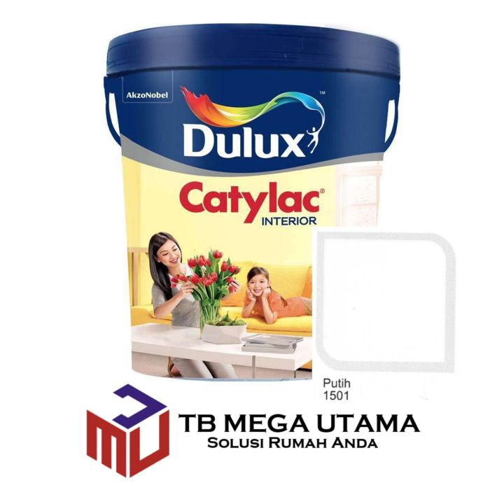 Dulux Catylac Interior Putih 1501 25 kg | Cat Dinding Interior